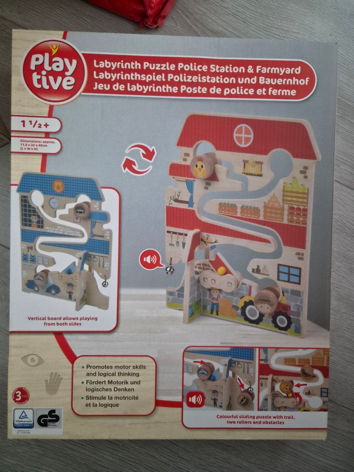 Playtive Labyrint Puzzel Politiebureau & Boerderij, Ophalen of Verzenden, Nieuw, Overige typen