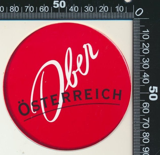 Sticker: Ober Ostenreich (3), Verzamelen, Stickers, Zo goed als nieuw, Bedrijf of Vereniging, Verzenden