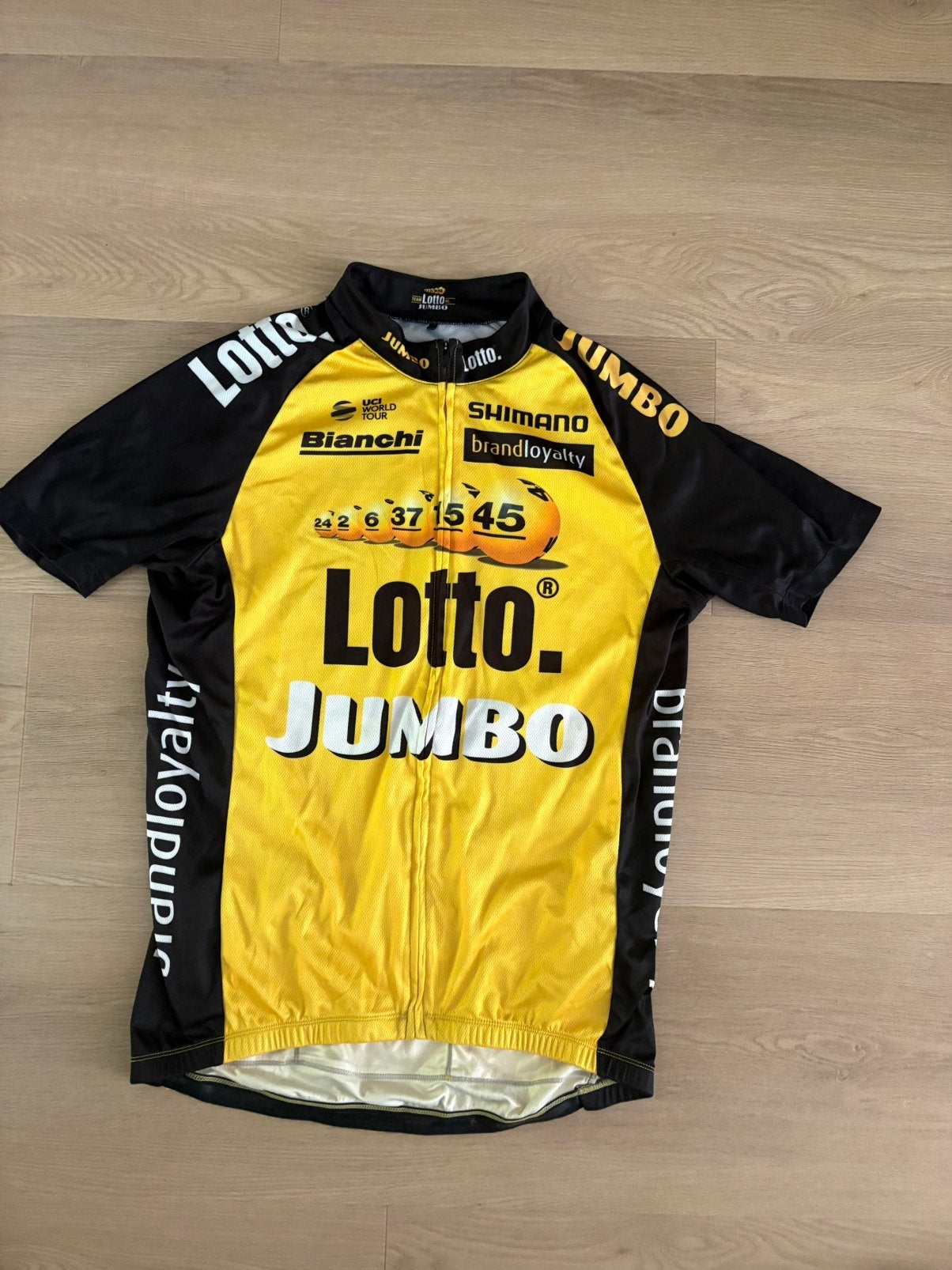Origineel truitje Lotto Jumbo Bianchi 2017, Ophalen of Verzenden, Zo goed als nieuw, Overige maten, Bovenkleding