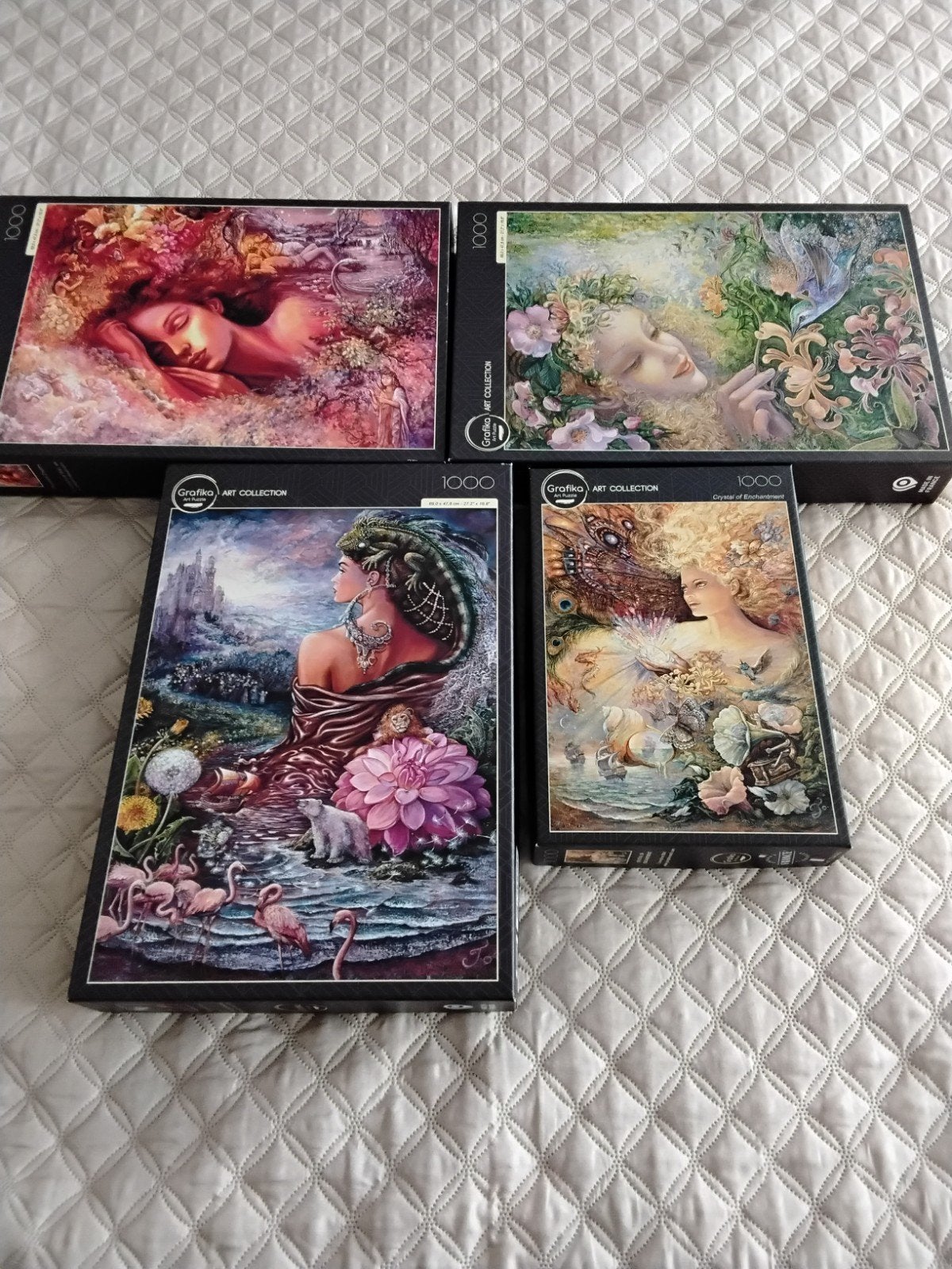 4 Grafika puzzels van 1000 stukjes, Ophalen of Verzenden, 500 t/m 1500 stukjes, Zo goed als nieuw
