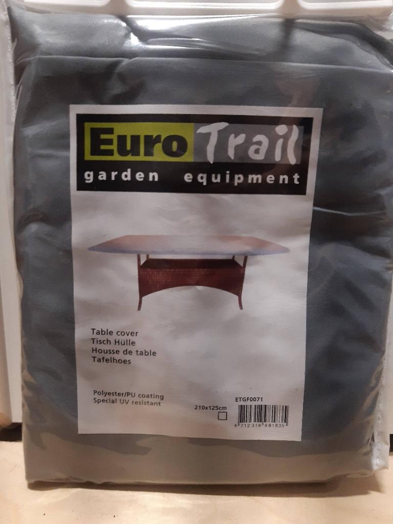 Eurotrail Tuintafelhoes - 210 x 125 cm, Ophalen of Verzenden, Nieuw, Rechthoek, Buiten