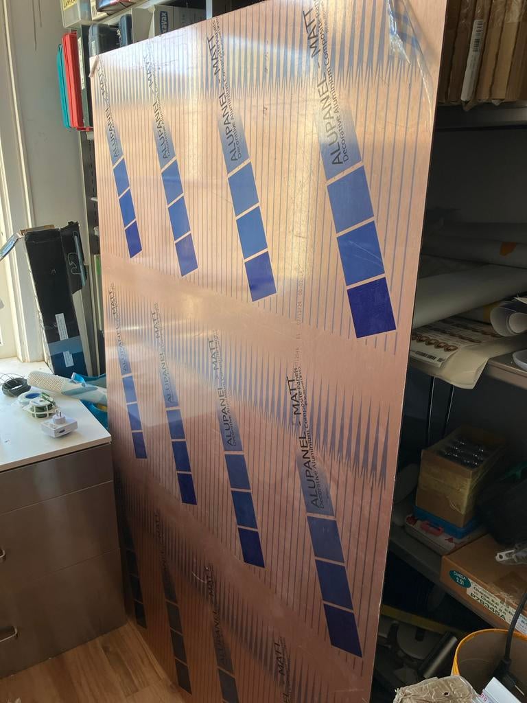 Alupanel Plaat - 122 x 179 cm - Nieuwstaat, Doe-het-zelf en Verbouw, Platen en Panelen, Ophalen, Nieuw, Overige materialen, Minder dan 20 mm