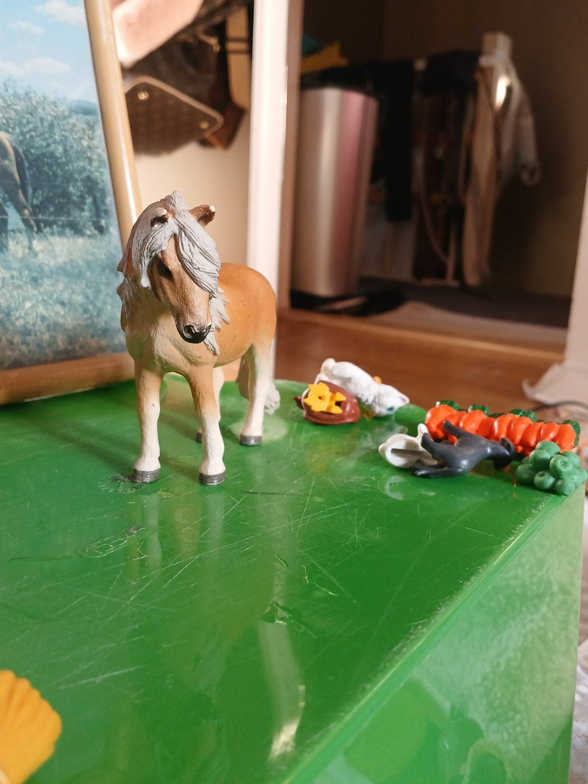 Schleich paard met accessoires, Ophalen, Zo goed als nieuw