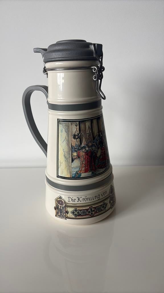 Vintage Bierkrug Römerkrug - 2 lt - Die Krönung Heinrich II, Ophalen of Verzenden, Zo goed als nieuw, Pul(len)