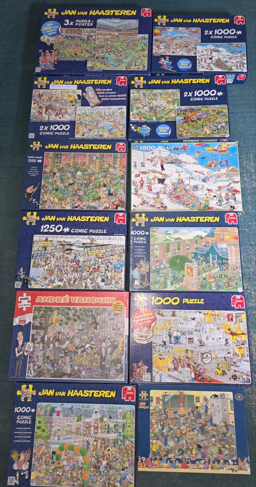 Jan van Haasteren en Andre van Duin, Ophalen of Verzenden, 500 t/m 1500 stukjes, Nieuw, Legpuzzel