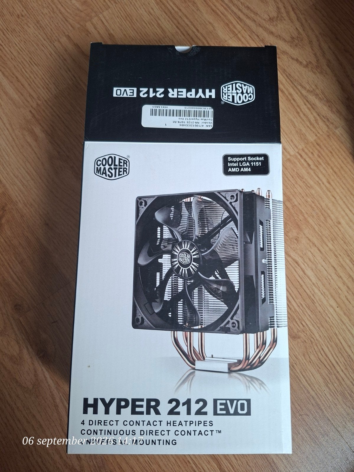 Cooler Master Hyper 212 EVO CPU Koeler, Computers en Software, Computerkoelers, Ophalen of Verzenden, Nieuw, Luchtkoeling