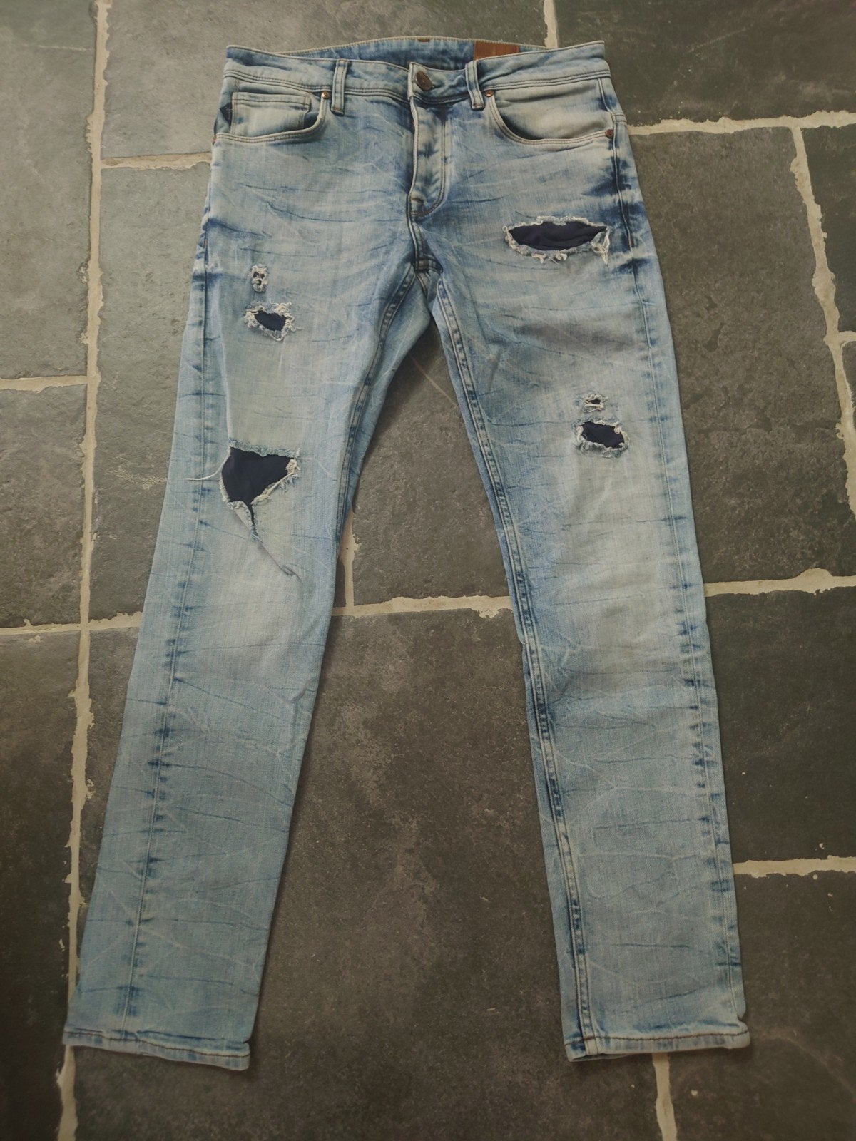 Revelation, Slim Fit Jeans, blauw, W30 L32, zgan! Rob3032, Blauw, W32 (confectie 46) of kleiner, Ophalen of Verzenden, Zo goed als nieuw