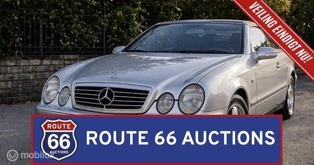 Mercedes-Benz CLK 320 Cabriolet | 1999 | Route 66 Auctions, Auto's, Oldtimers, Bedrijf, Te koop, Mercedes-Benz, Benzine, Overige carrosserieën