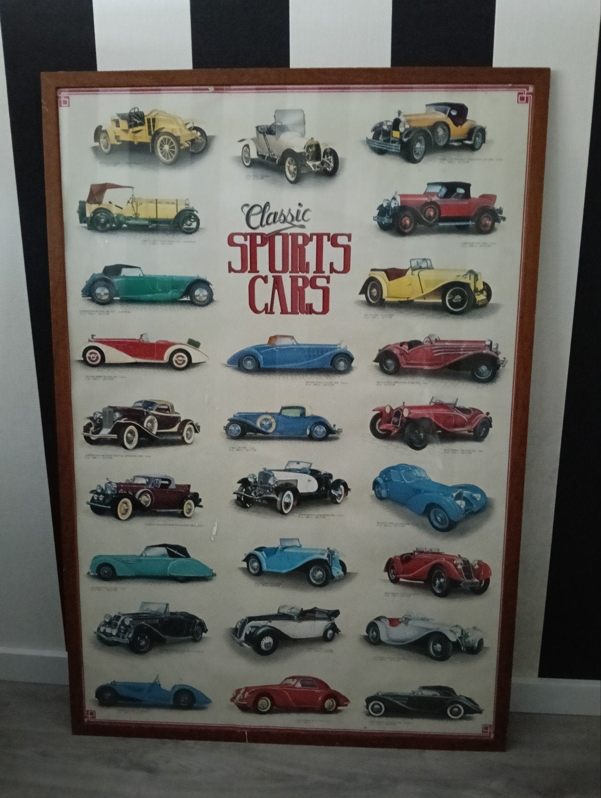 Classic Sportcars poster., Ophalen, A1 t/m A3, Film en Tv