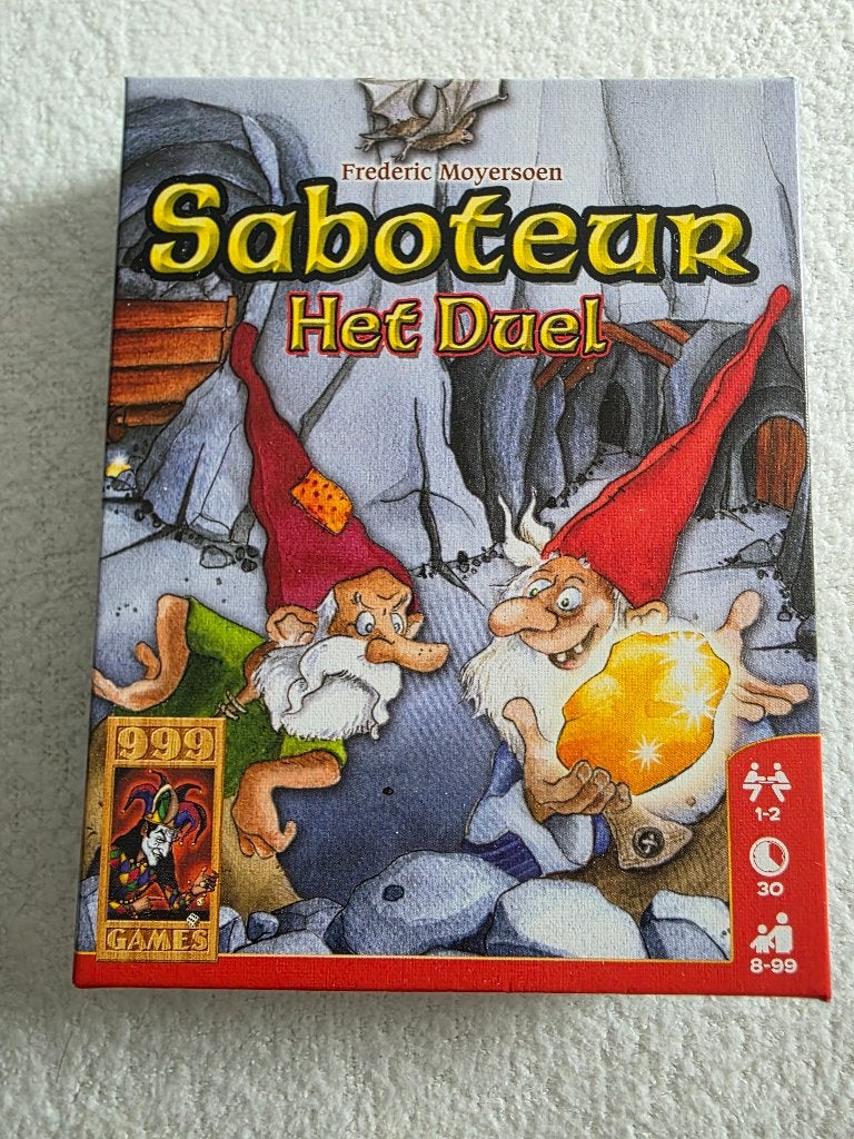 Spel saboteur het duel, Een of twee spelers, Ophalen of Verzenden, Zo goed als nieuw, 999 Games