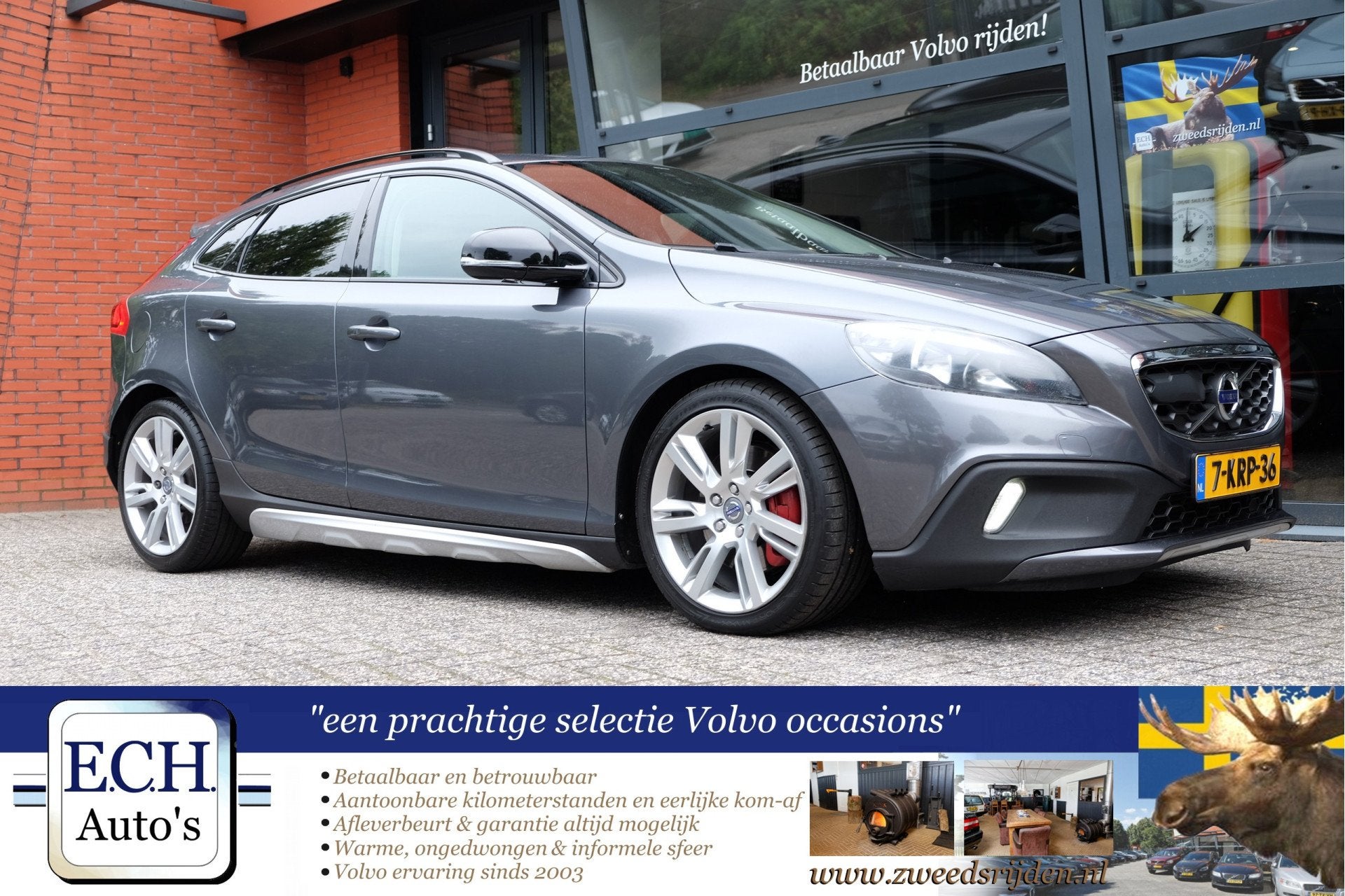 Volvo V40 Cross Country 2.5 T5 5-cilinder AUT. Summum, Leer,, Auto's, Volvo, Euro 5, Gebruikt, 2497 cc, Met garantie (alle)