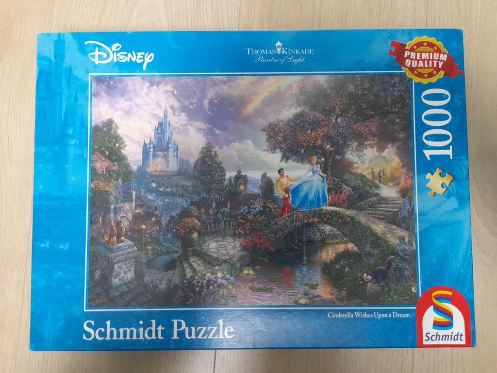 Disney - Thomas Kinkade - 1000 stukjes, Ophalen of Verzenden, 500 t/m 1500 stukjes, Gebruikt, Legpuzzel