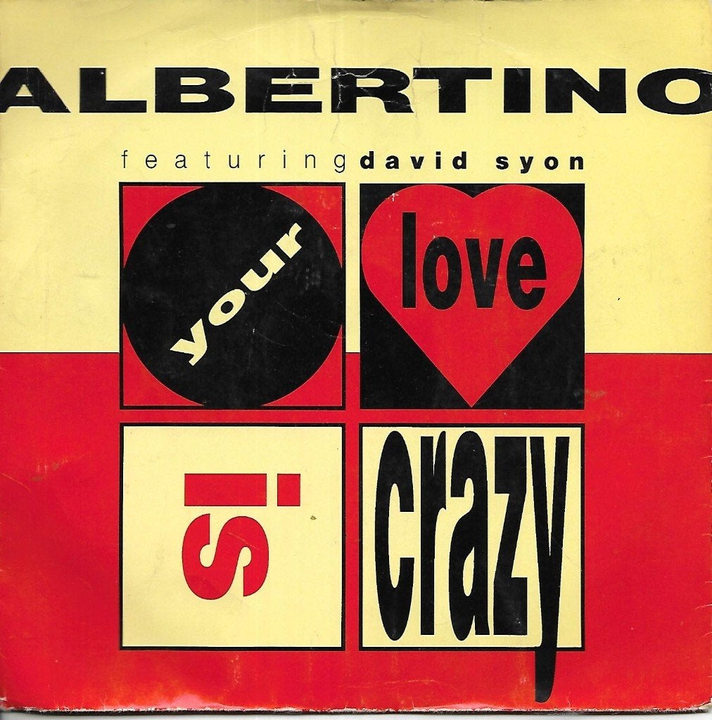 Albertino feat. David Syon - Your love is crazy, Gebruikt, 7 inch, Single, Pop