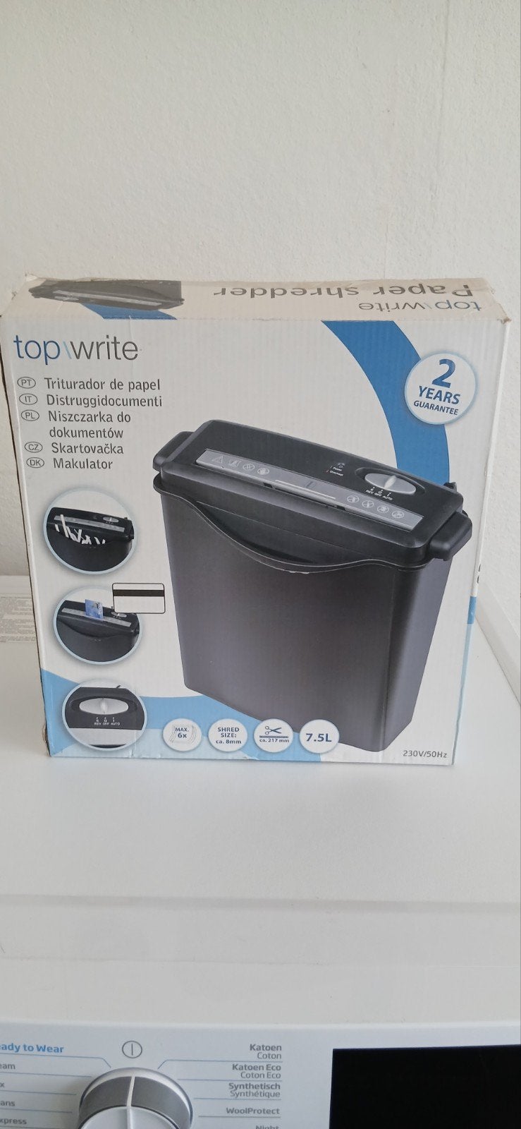 Top Write Papierversnipperaar - Nieuw in doos, Verzenden