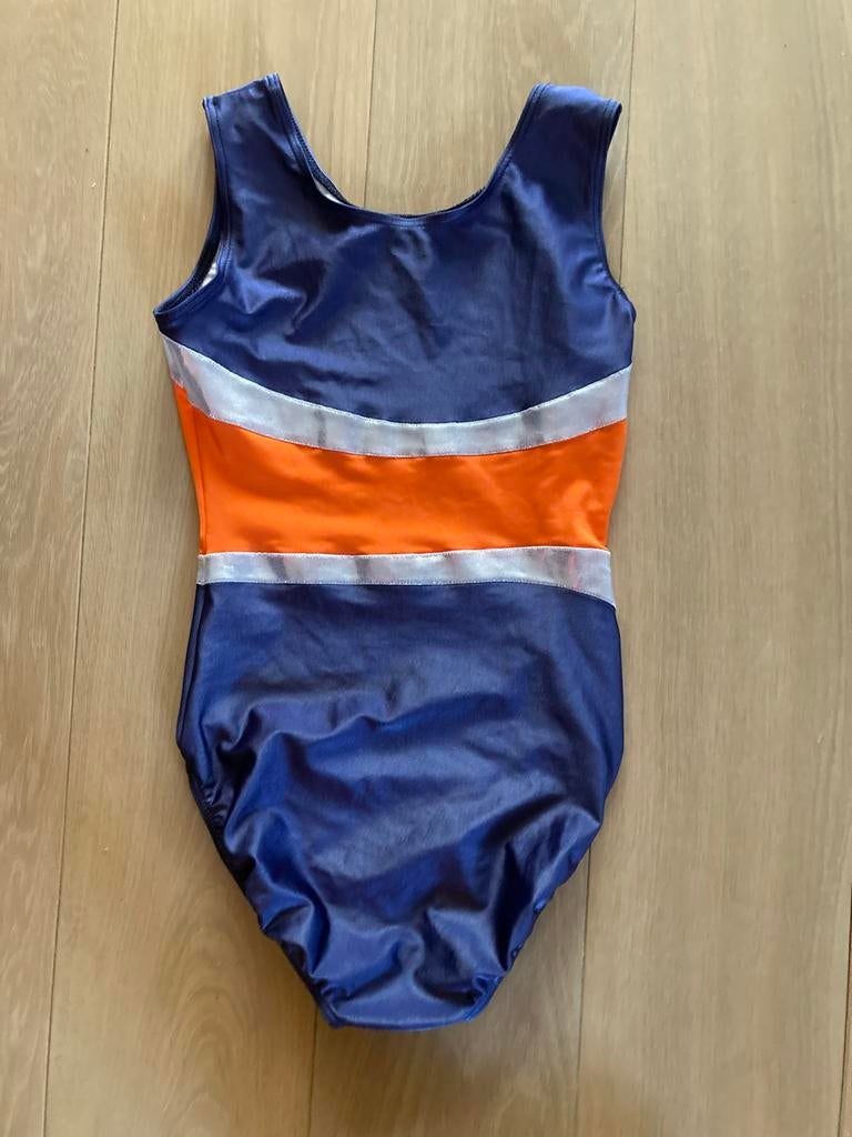Turnpakje maat 38, Sport en Fitness, Turnen, Gebruikt, Blauw, Maat 36 t/m 42, Ophalen of Verzenden