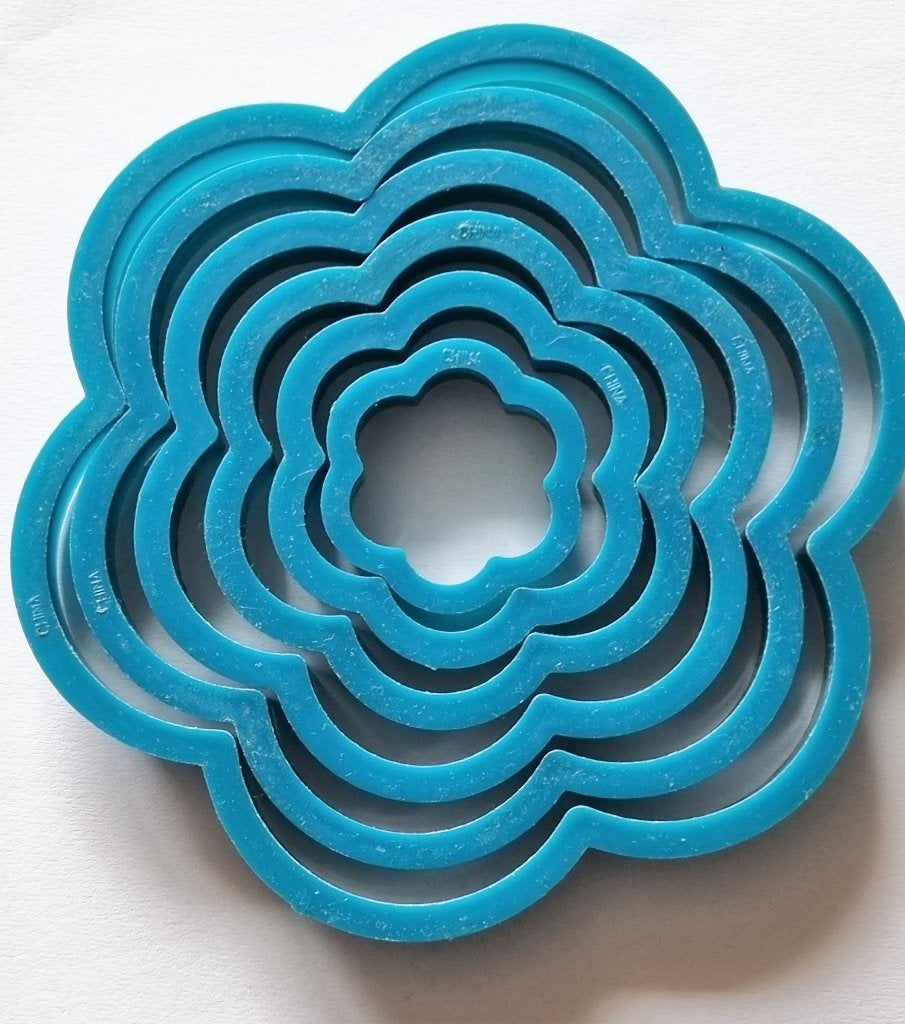 5-delige Bloem Uitstekers Set voor Taart & Cupcake Decoratie, Ophalen of Verzenden, Nieuw, Taarten of Cupcakes, Versiering