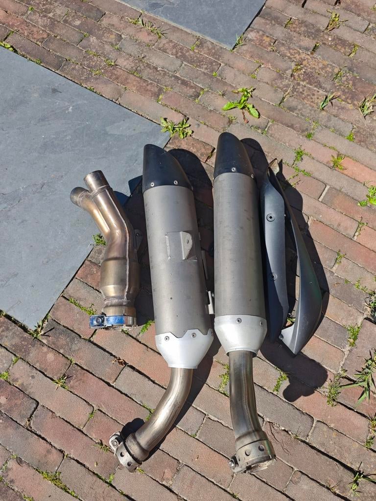 Motorfiets uitlaten en voorpijp, Motoren, Ophalen of Verzenden