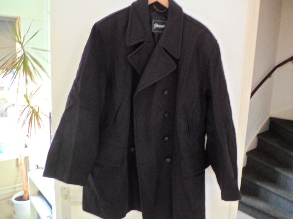 Zwarte heren jas maat XL, merk Gloverall, Zwart, Maat 56/58 (XL), Ophalen of Verzenden, Zo goed als nieuw