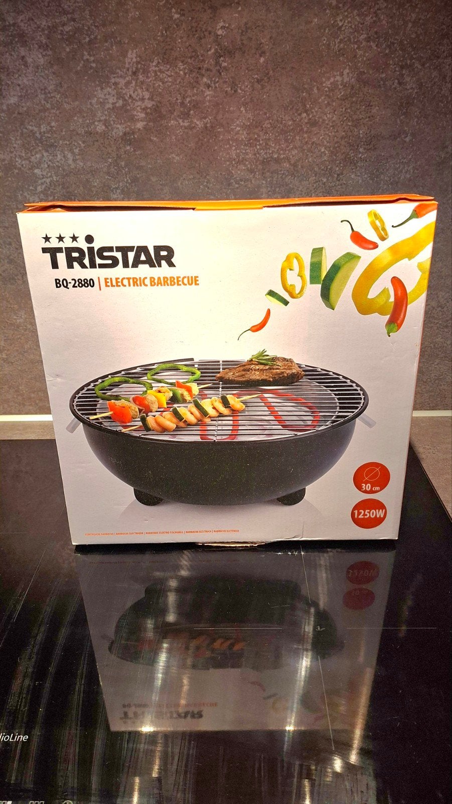 Tristar BQ-2880 Elektrische Barbecue - 30 cm, Ophalen of Verzenden, Nieuw, Tristar