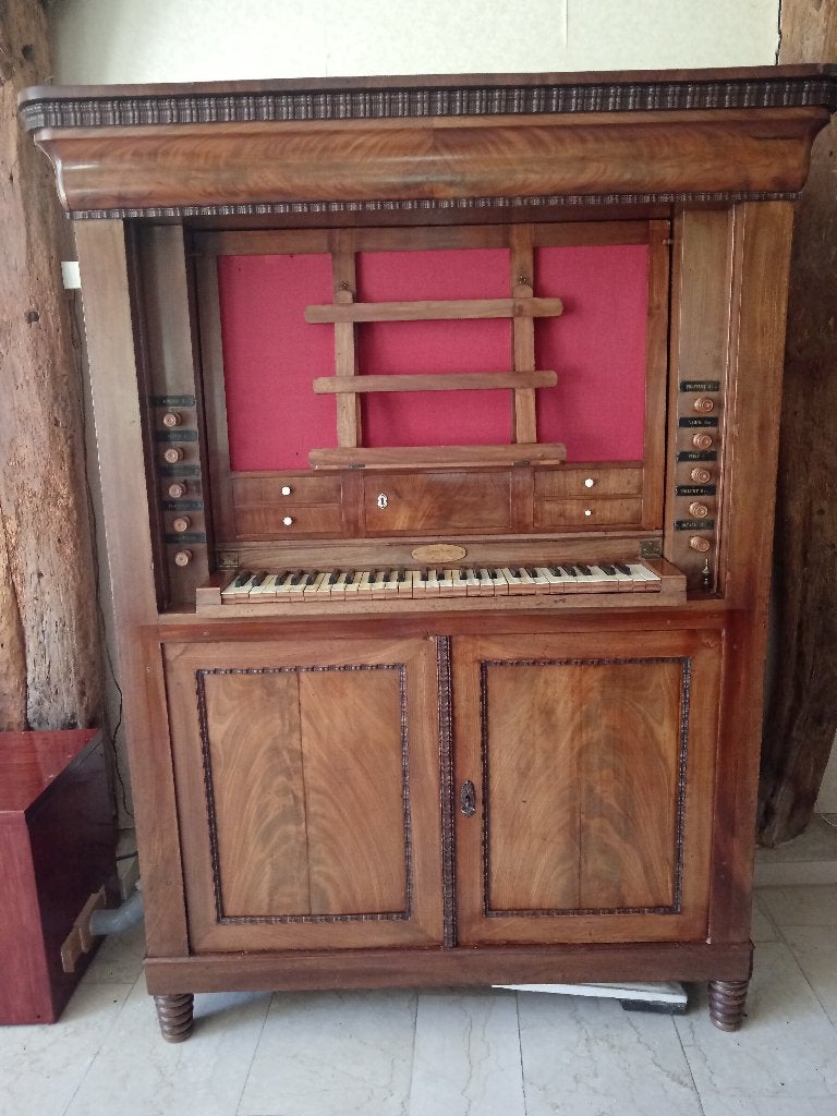 Secretaire-orgel van Hermanus ter Hart ca. 1845, Ophalen, Gebruikt, 1 klavier, Pijporgel