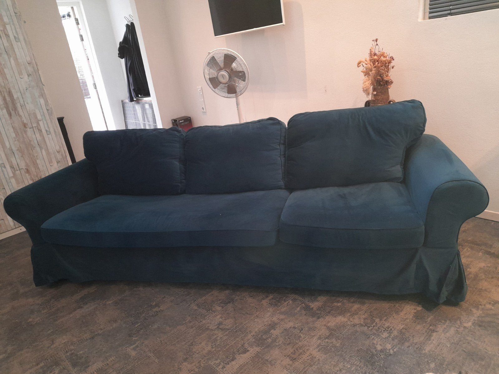 super comfortabele IKEA Ektorp bank. Extra lange 3-zits, Huis en Inrichting, Ophalen, Driepersoons, 75 tot 100 cm, Zo goed als nieuw