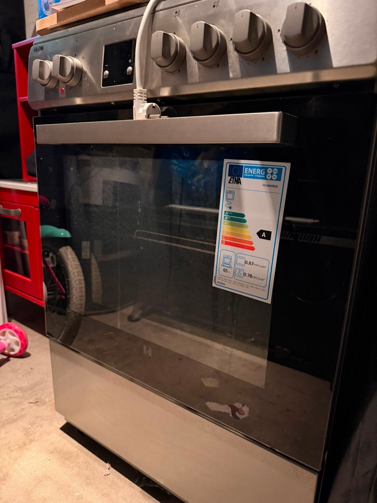 Etna FGV460RVS Oven - Zo goed als nieuw, Witgoed en Apparatuur, Ophalen, Oven, Hete lucht, Zo goed als nieuw