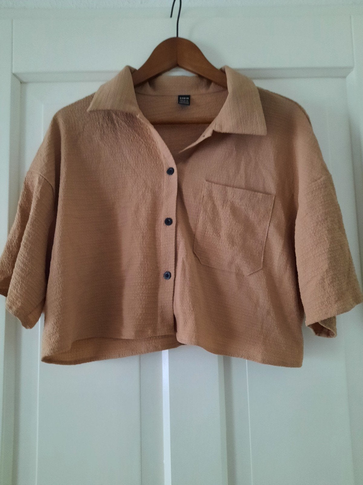 Blouse, Bruin, Maat 42/44 (L), Ophalen of Verzenden, Zo goed als nieuw