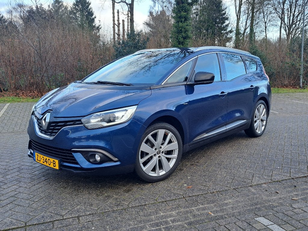 Renault Grand Scenic 1.3 TCe bj. 2019 7p., Trekh, Automaat, Auto's, Renault, Stof, 4 cilinders, Blauw, 7 stoelen