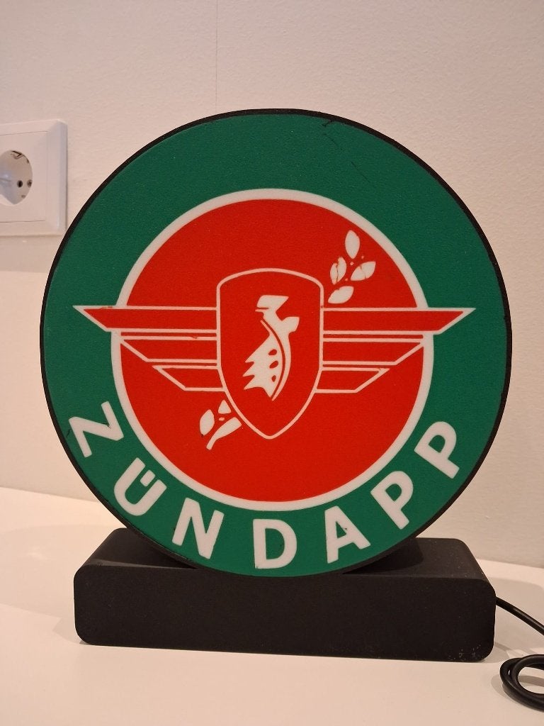 Lichtbak Zundapp, Lichtbak of (neon) lamp, Ophalen of Verzenden, Zo goed als nieuw, Studioprintenbrand@gmail.com