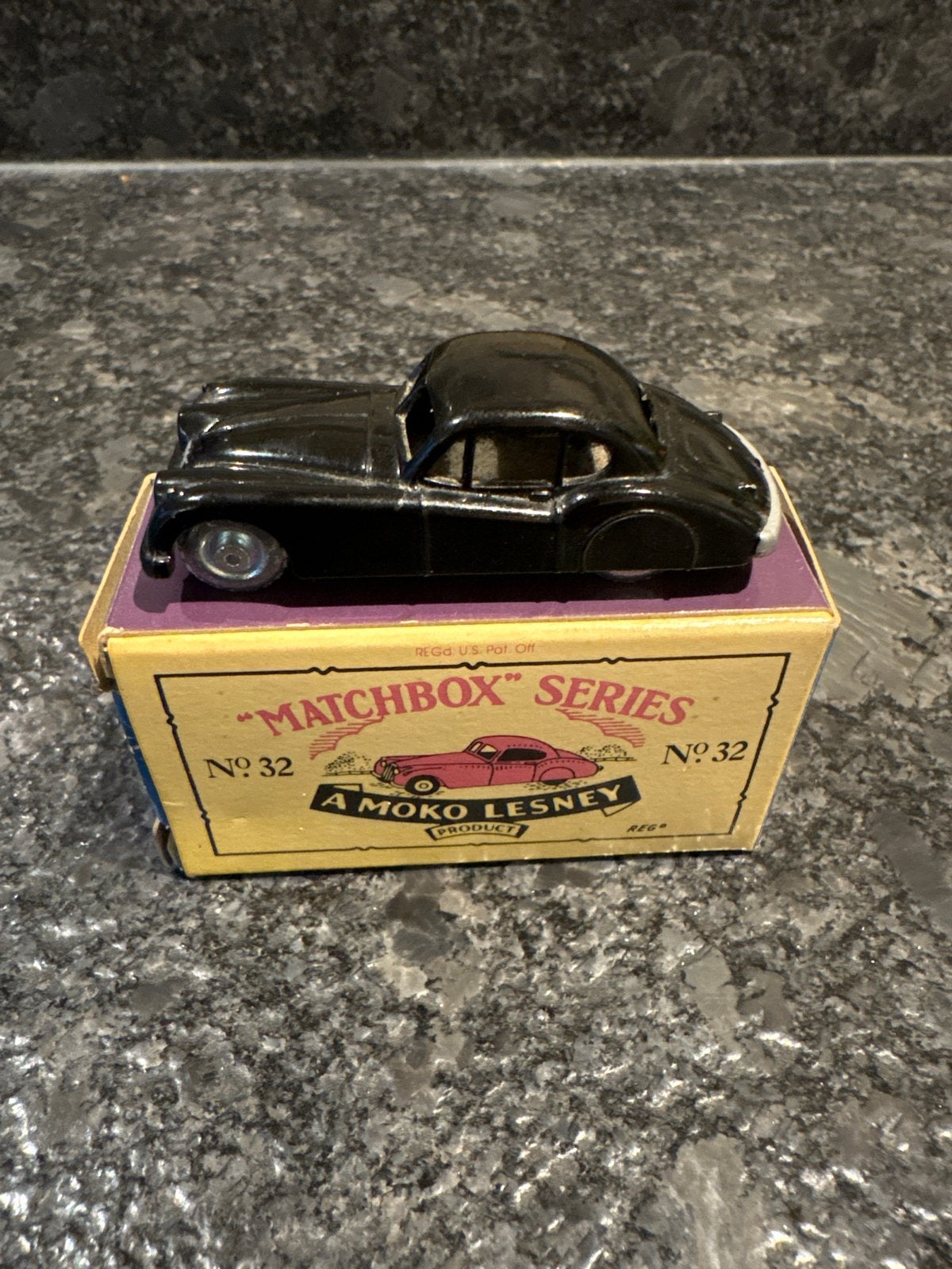 Matchbox Series No. 32 Moko Lesney Jaguar XK140, Ophalen of Verzenden, Gebruikt, Auto