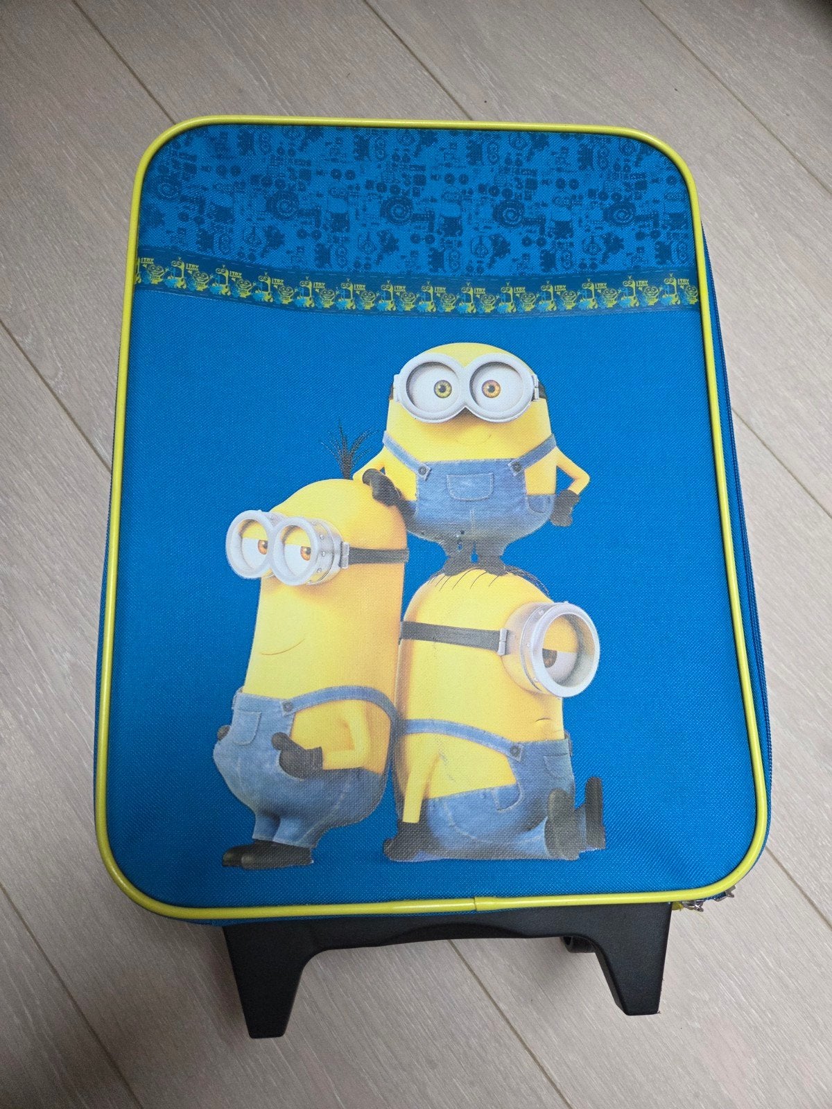 Minions Trolly Kinderkoffer, Sieraden, Tassen en Uiterlijk, Koffers, Ophalen, Hard kunststof, Minder dan 50 cm, Zo goed als nieuw