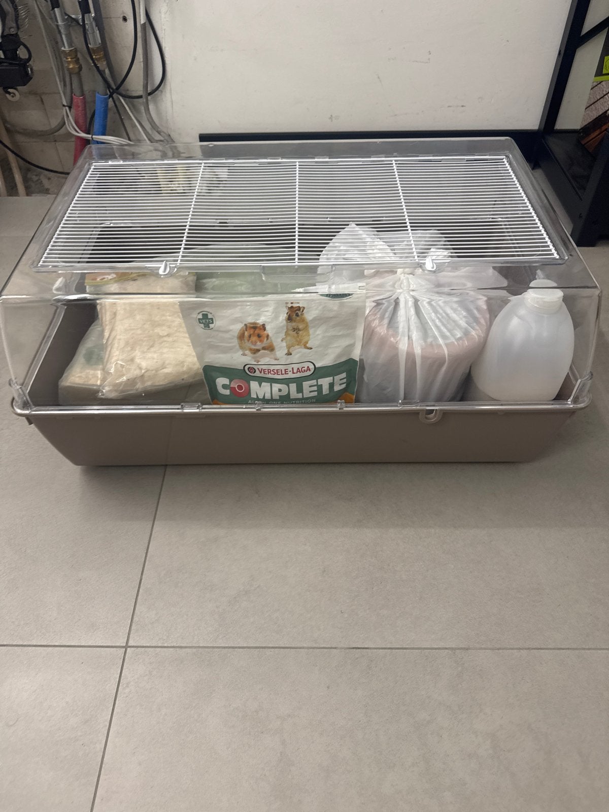 Hamsterkooi compleet met toebehoren, Kooi, Muis, Minder dan 75 cm, Zo goed als nieuw