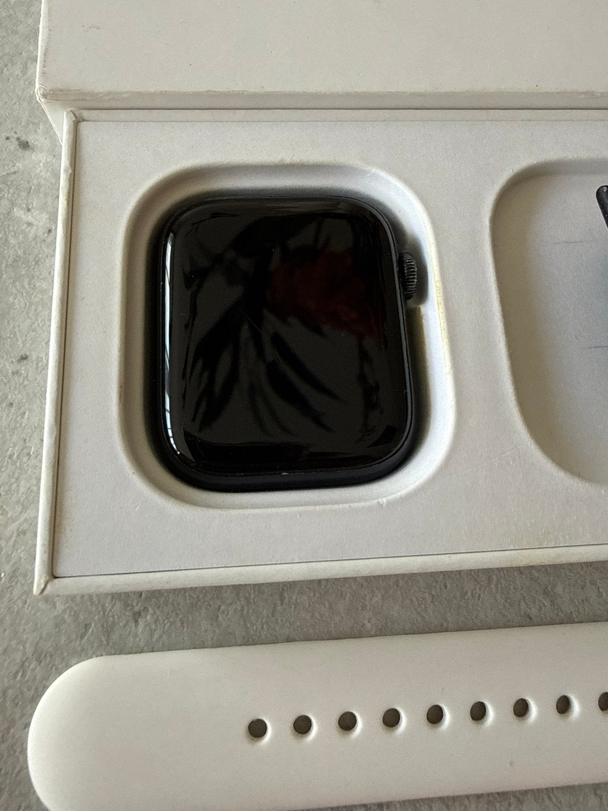 Apple Watch Series 8 45 mm, Gebruikt, Zwart, IOS, Ophalen of Verzenden