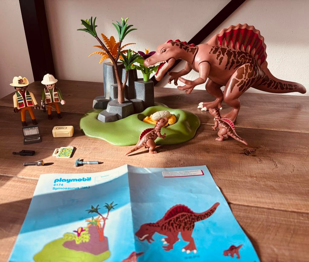 Playmobil 4174 Spinosaurus met onderzoekers, Ophalen of Verzenden, Gebruikt, Complete set