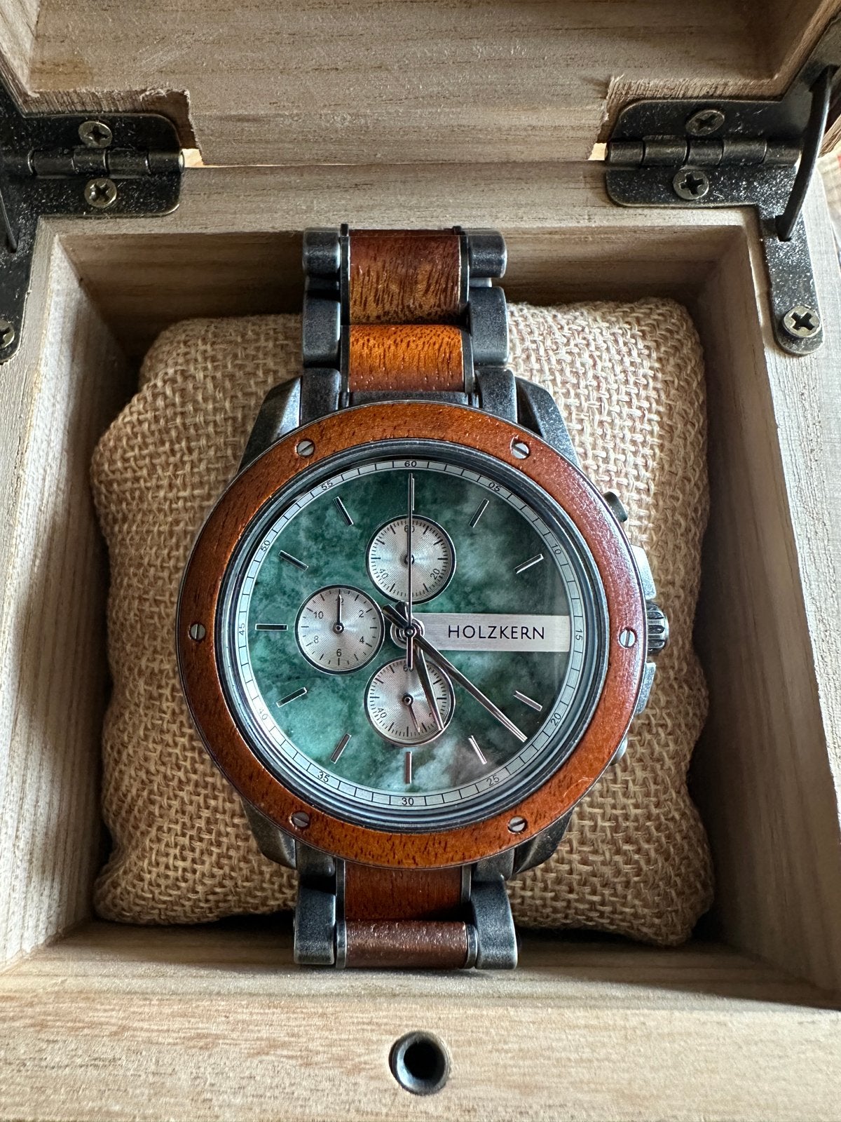Holzkern Merlin Limited Edition Houten Horloge, Overige merken, Overige materialen, Polshorloge, Overige materialen