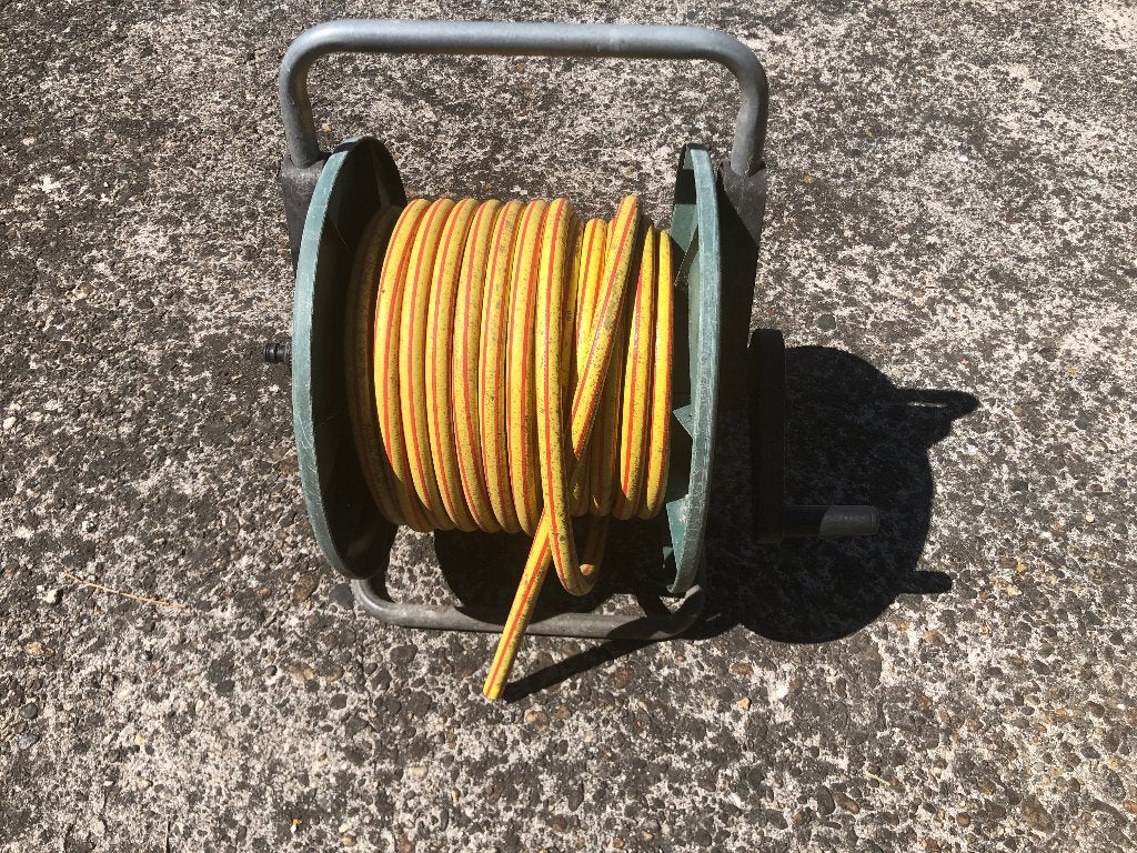 Tuinslang op haspel 30 meter Greenway, Ophalen, Zo goed als nieuw, Tuinslang