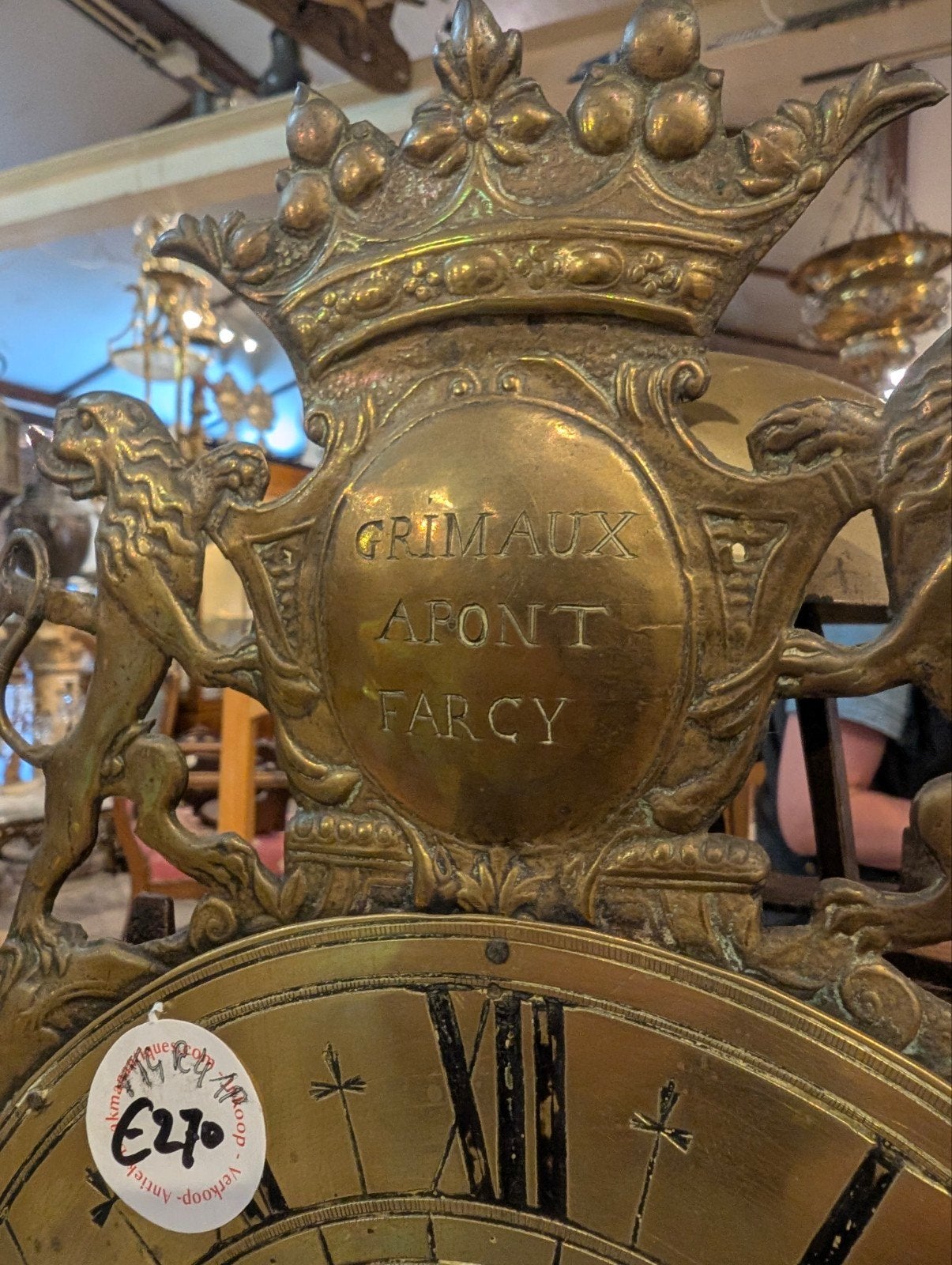 grote Franse lantaarn klok €270, Antiek en Kunst, Ophalen
