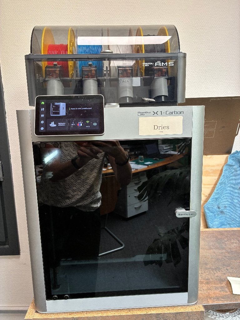 Bambu Lab X1 Carbon 3D-printer, Computers en Software, 3D Printers, Ophalen, Gebruikt, Ingebouwde Wi-Fi, Filament