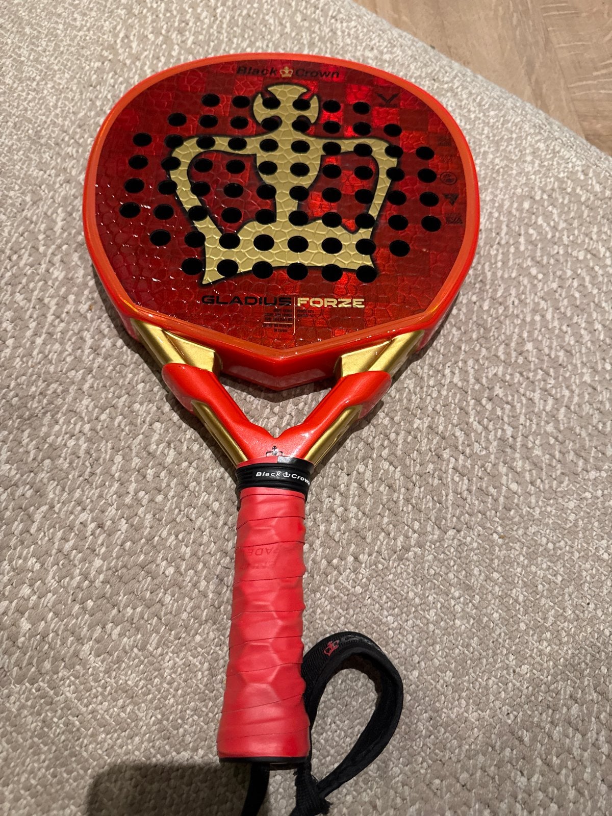 Black Crown Gladius Forze Padelracket - Zo goed als nieuw, Ophalen of Verzenden, Zo goed als nieuw, Padelracket