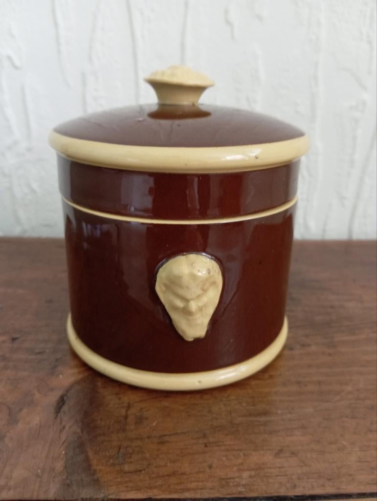 Antieke Franse foie gras pot Sarreguemines nr. 9, Ophalen of Verzenden