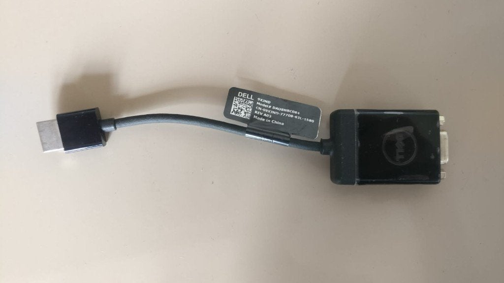 Dell 9XJND DAUBC084 adapter 1x HDMI-stekker - 1x VGA-bus, Ophalen of Verzenden, Zo goed als nieuw, Dell