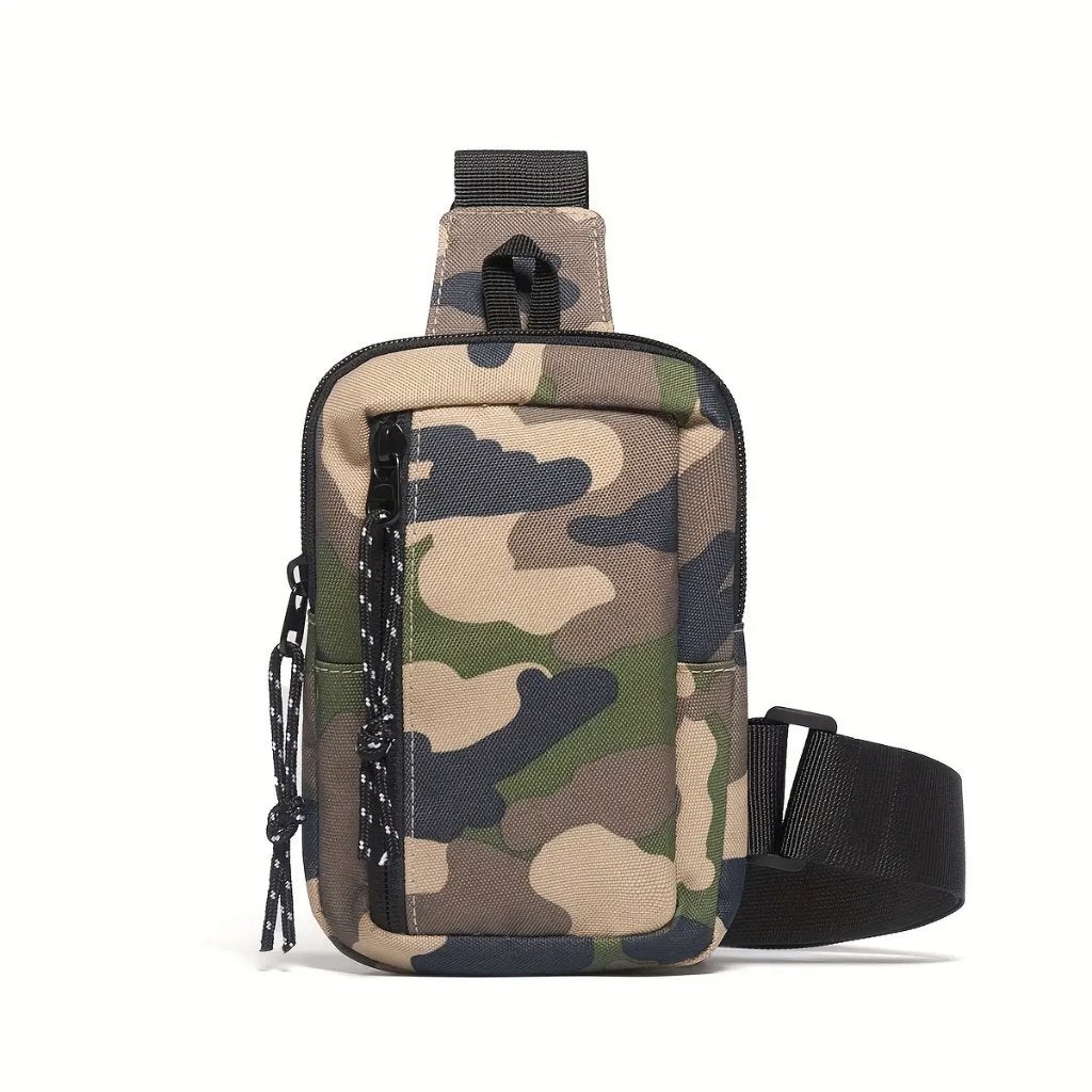 Esthetisch mooie Camouflage Body Sling Bag "ARMY GREEN", Verzenden, Nieuw, Groen