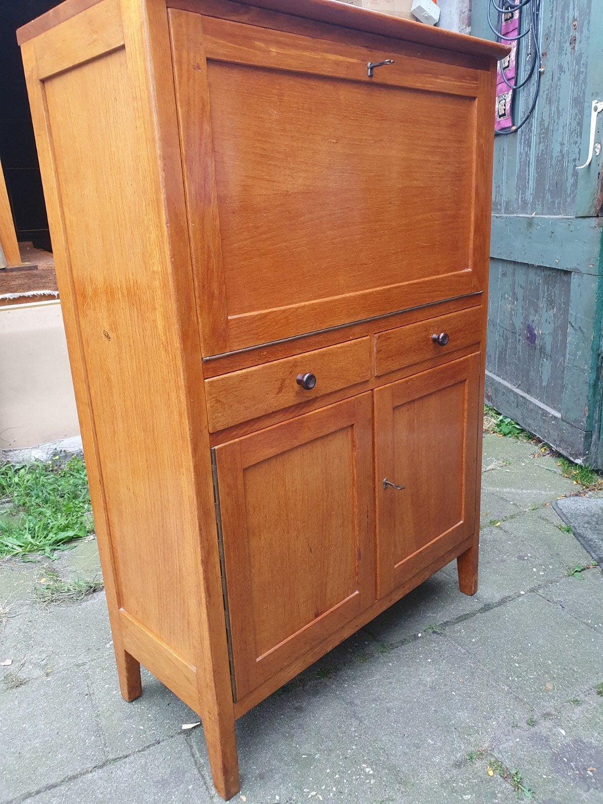 Vintage Secretaire., Ophalen, Gebruikt, Sixties