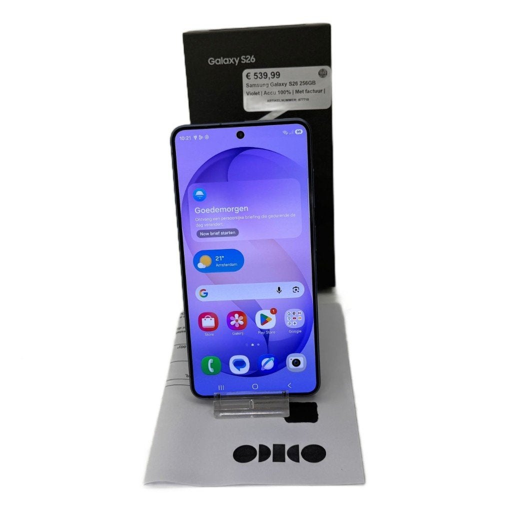 Samsung Galaxy S26 256GB Violet | Accu 100% | Met factuur |, Dordrecht@usedproducts.nl, Touchscreen, Ophalen of Verzenden, Zo goed als nieuw