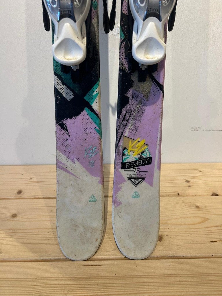 K2 Remedy Junior Freestyle ski's 129 cm met Marker bindingen, Sport en Fitness, Overige merken, Gebruikt, Info@k2.com, 100 tot 140 cm