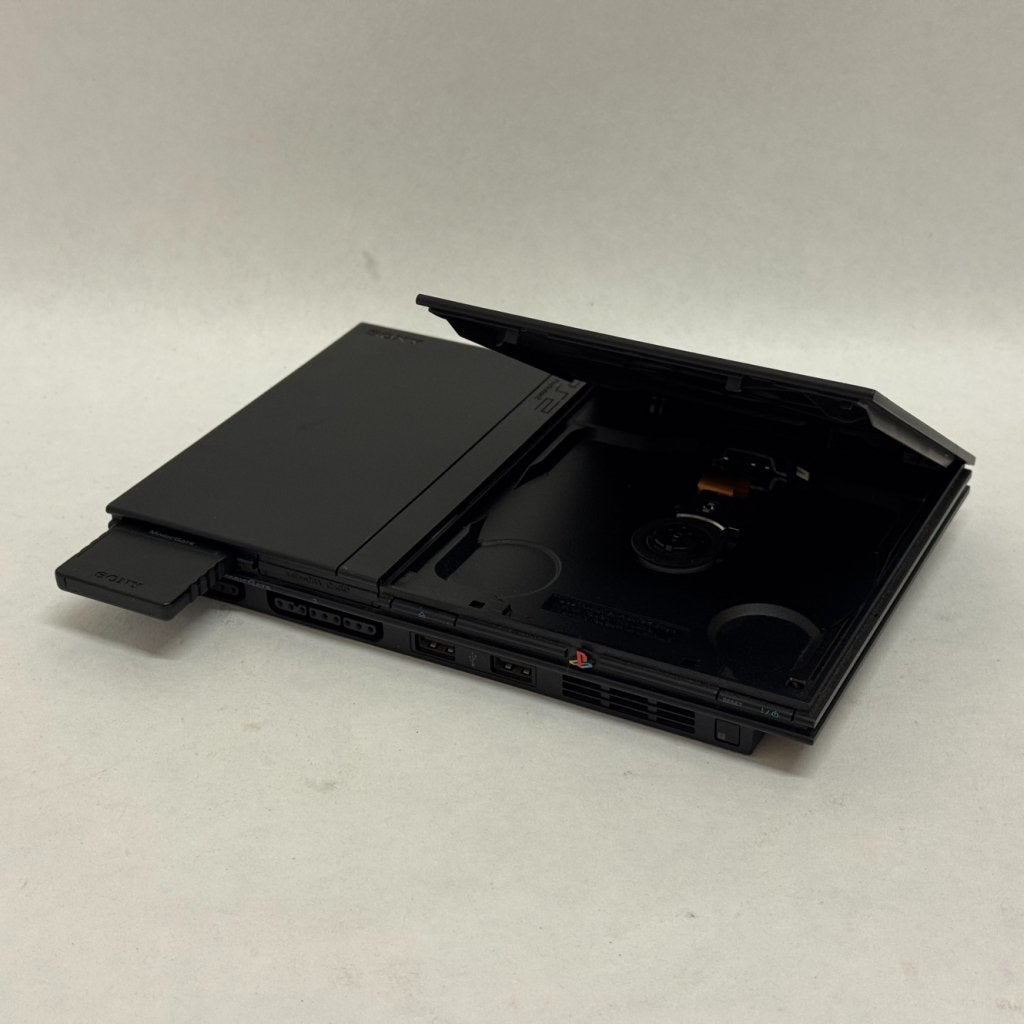 Sony Playstation 2 Slim Black + Controller + MemoryCard, Spelcomputers en Games, Spelcomputers | Sony PlayStation 2, Sony, Zo goed als nieuw