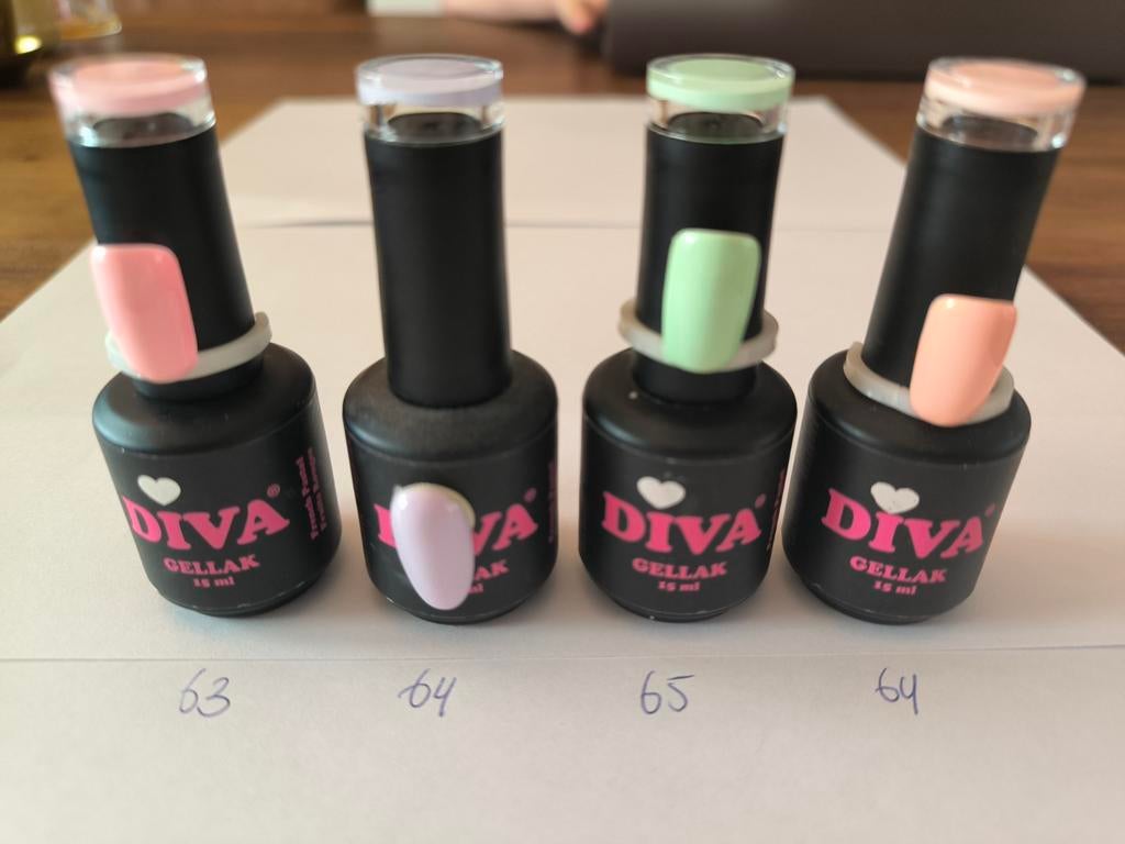 Gellak Diva Pastel, Sieraden, Tassen en Uiterlijk, Uiterlijk | Cosmetica en Make-up, Nieuw, Handen en Nagels, Ophalen of Verzenden