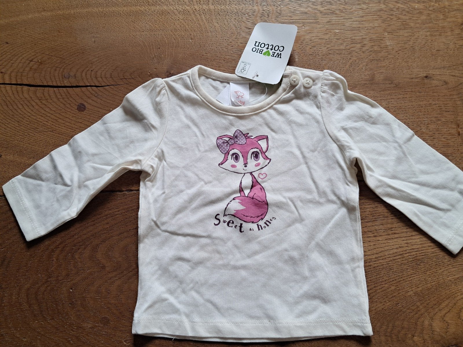 baby shirt, Kinderen en Baby's, Babykleding | Maat 62, Ophalen of Verzenden, Nieuw, Jongetje of Meisje, Shirtje of Longsleeve
