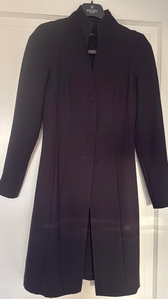 Lange dames blazer merk Moq, Kleding | Dames, Jasjes, Kostuums en Pakken, Ophalen of Verzenden, Zo goed als nieuw, Maat 36 (S)