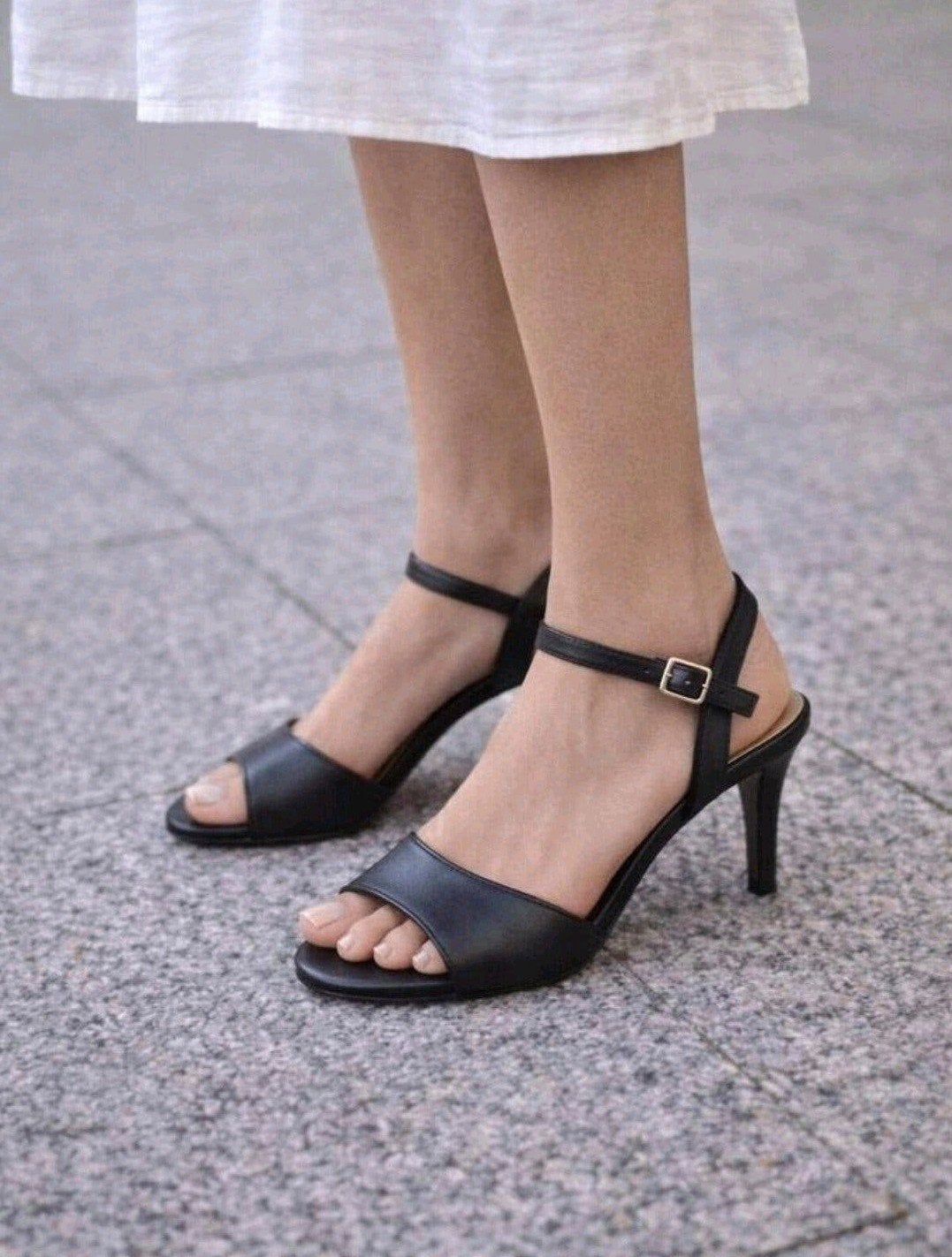 Bodyflirt Zwarte Hakken Maat 39 met Open Teen, Pumps, Zwart, Ophalen of Verzenden, Gedragen